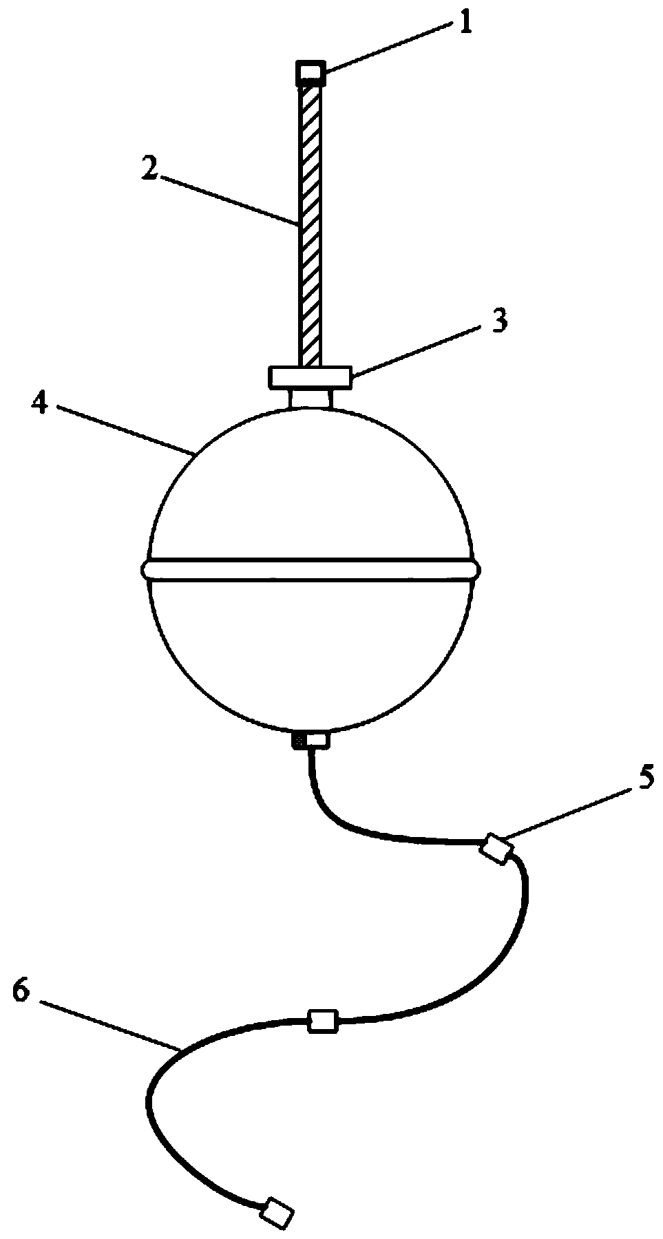 Tandem type partitioned narrow gap temperature detecting device for container stacking