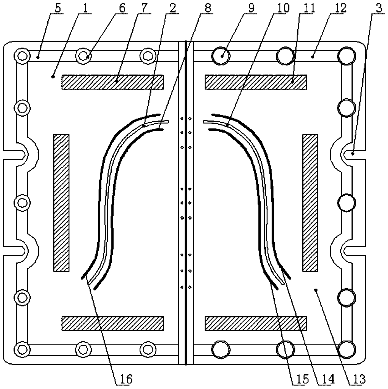 Special western style pants under front hooking template for automatic template sewing machine