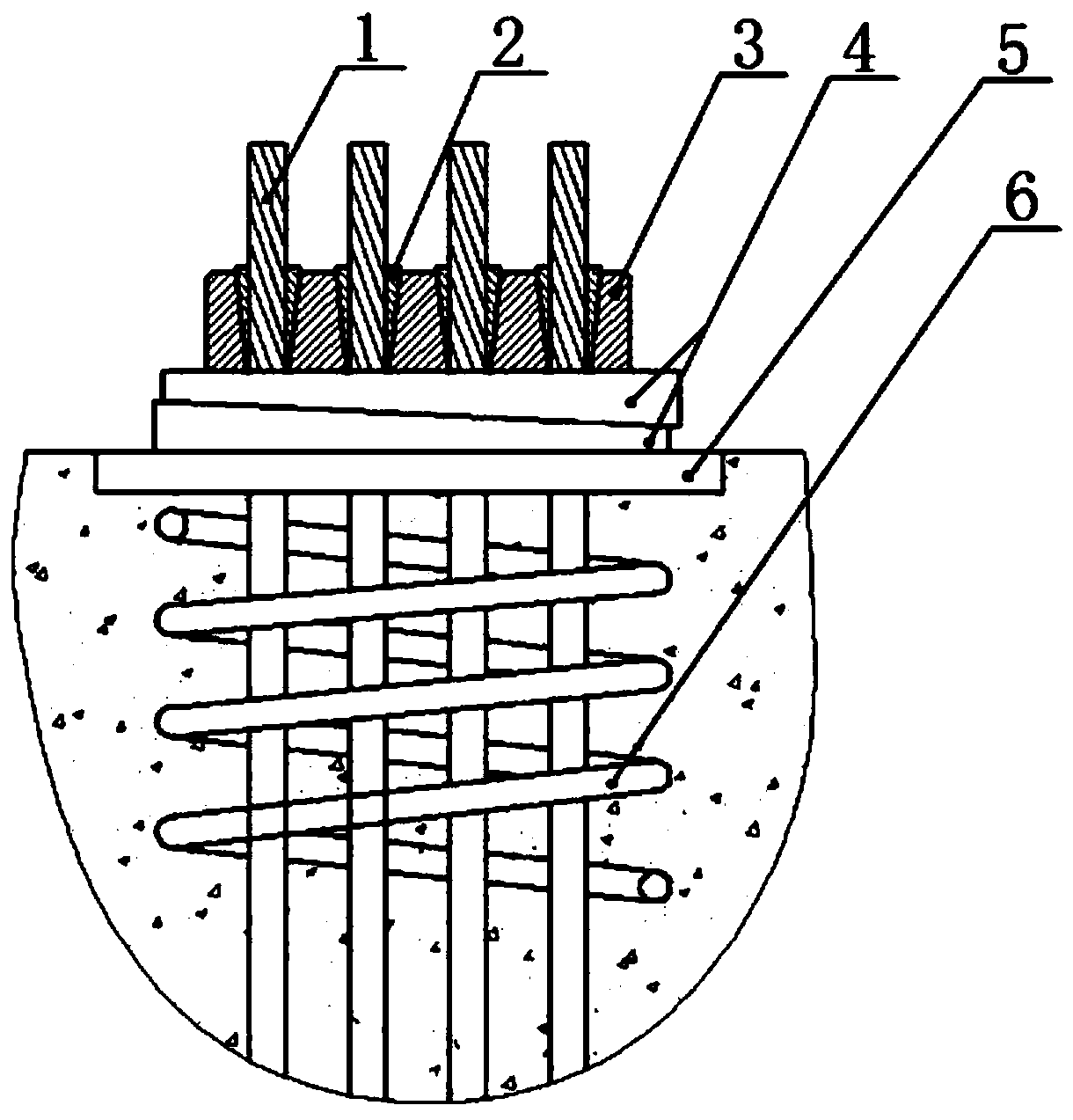 Wedge-shaped prestressed tendon low-retraction anchoring device s and using method