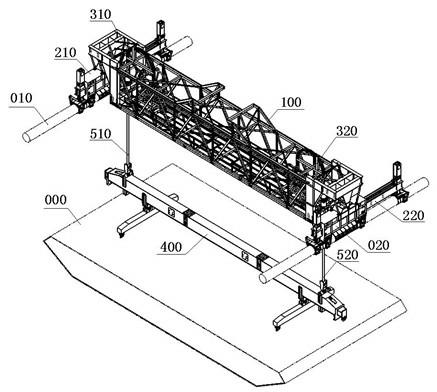 Propelled hydraulic cable carrying crane