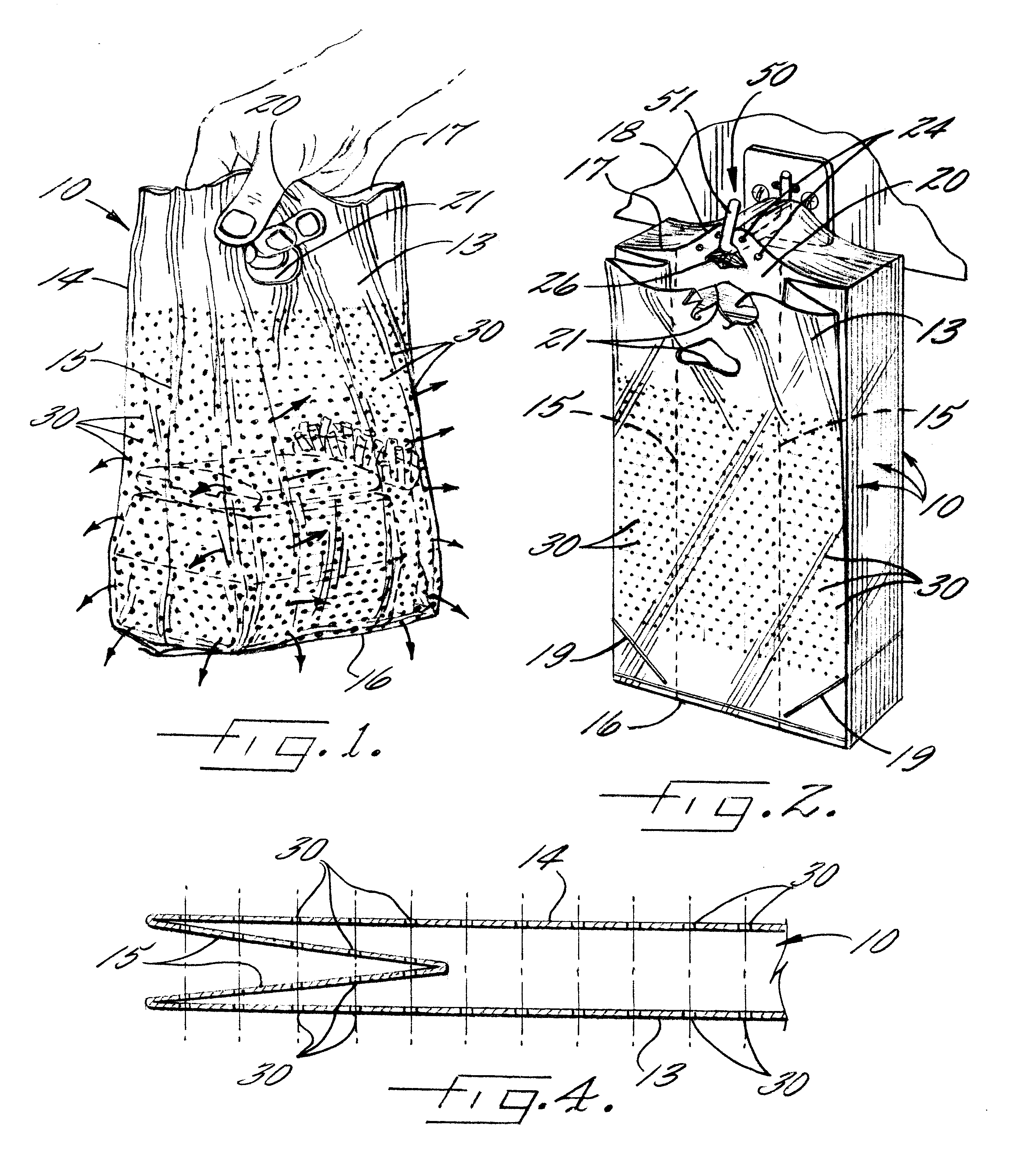 Ventilated plastic bag