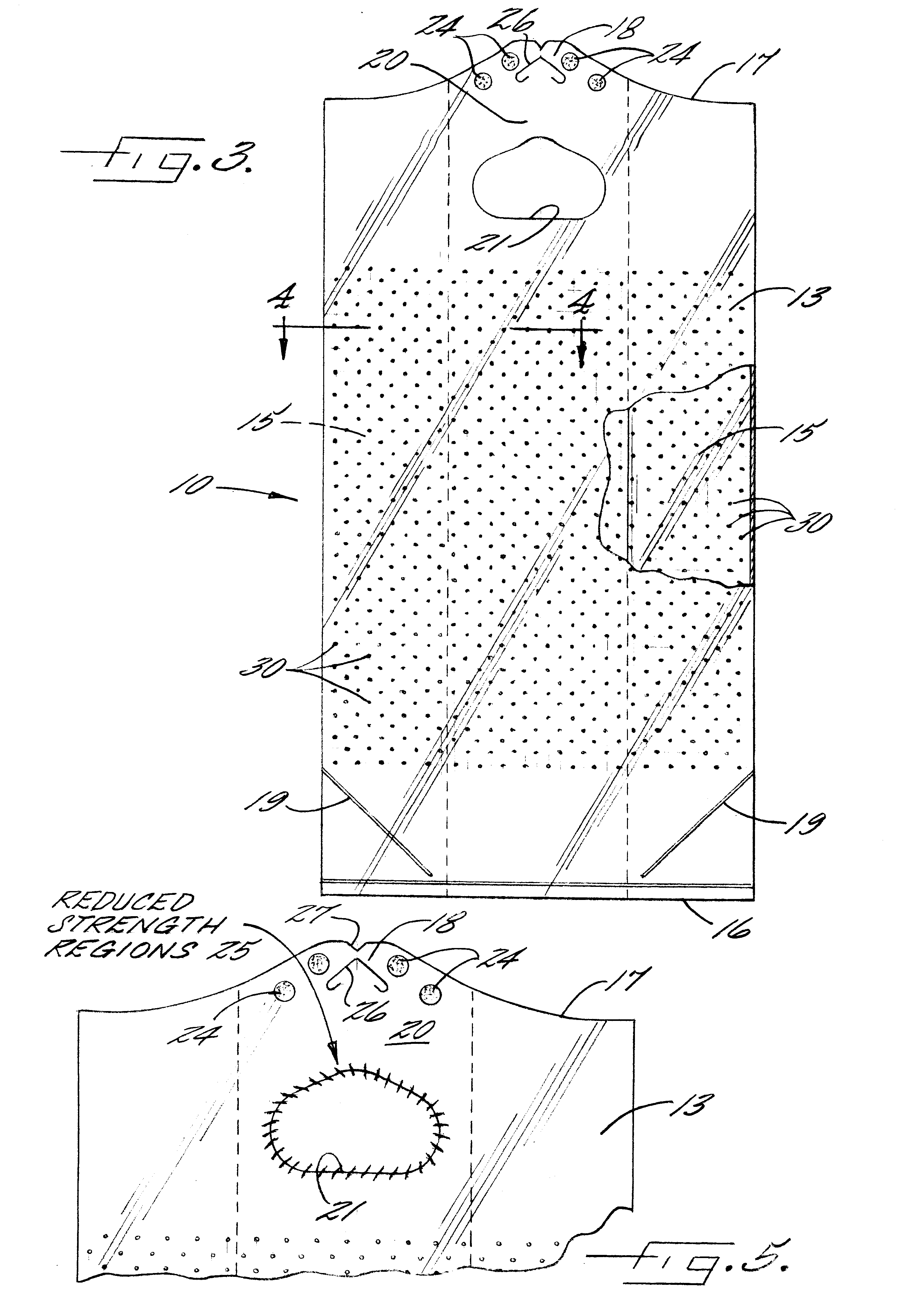 Ventilated plastic bag