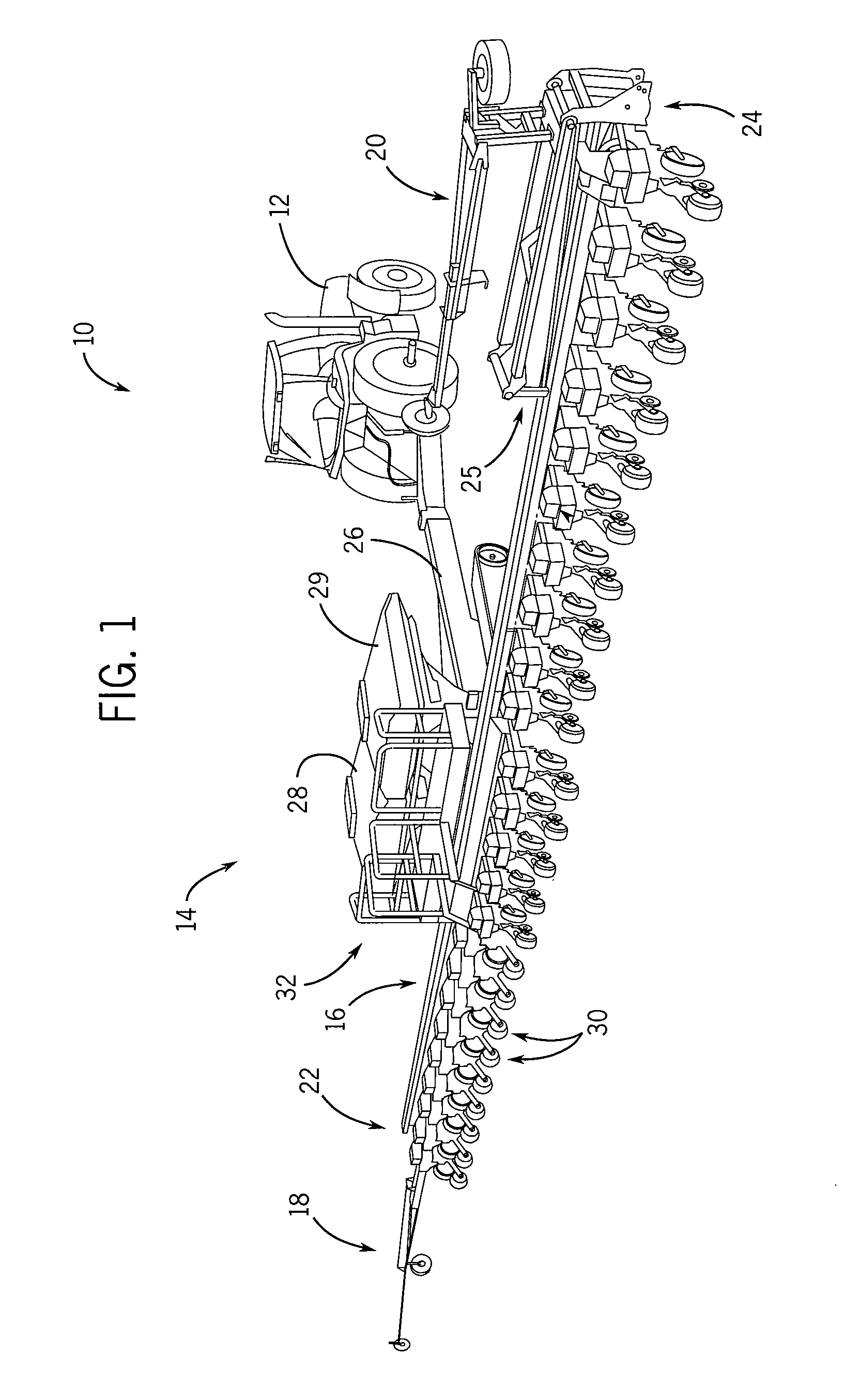 Implement carrier with steerable tracks