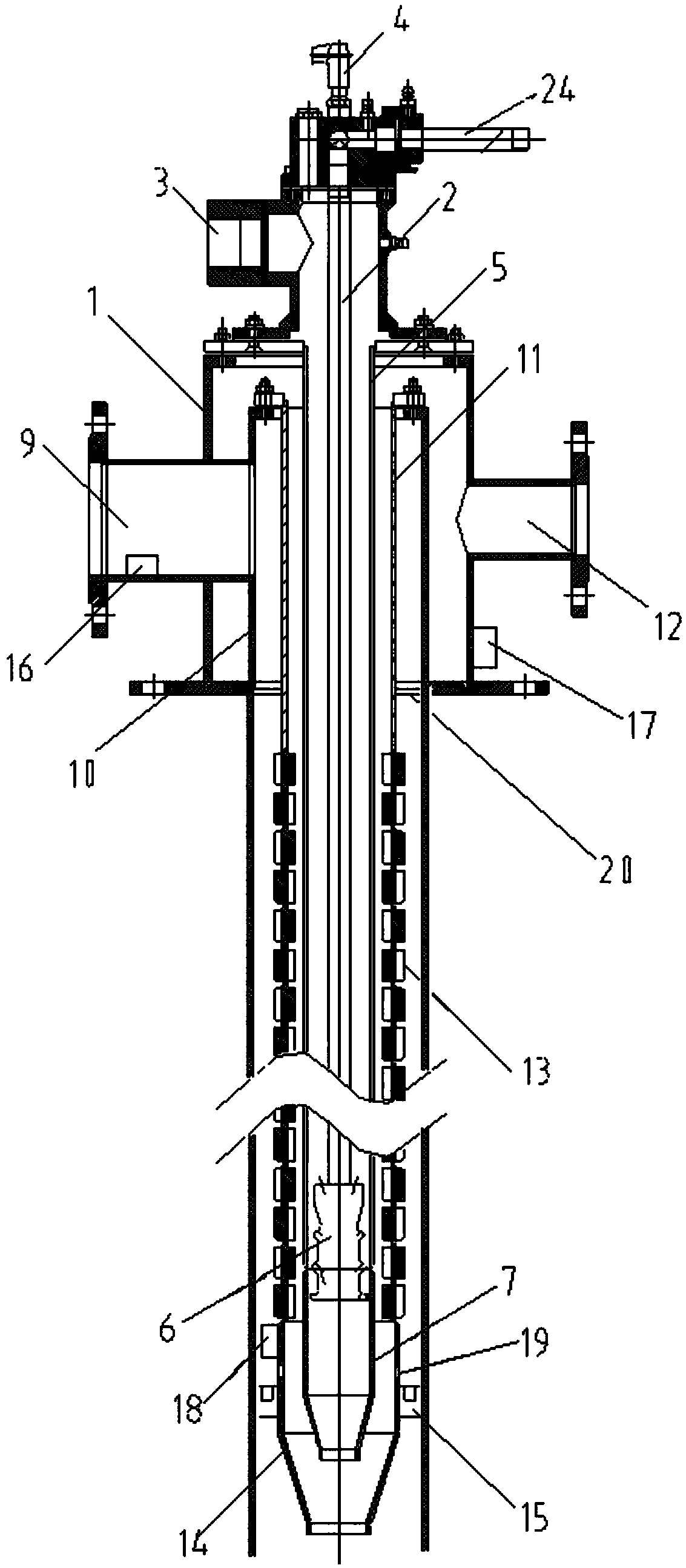 Self-preheating temperature adjusting gas burner