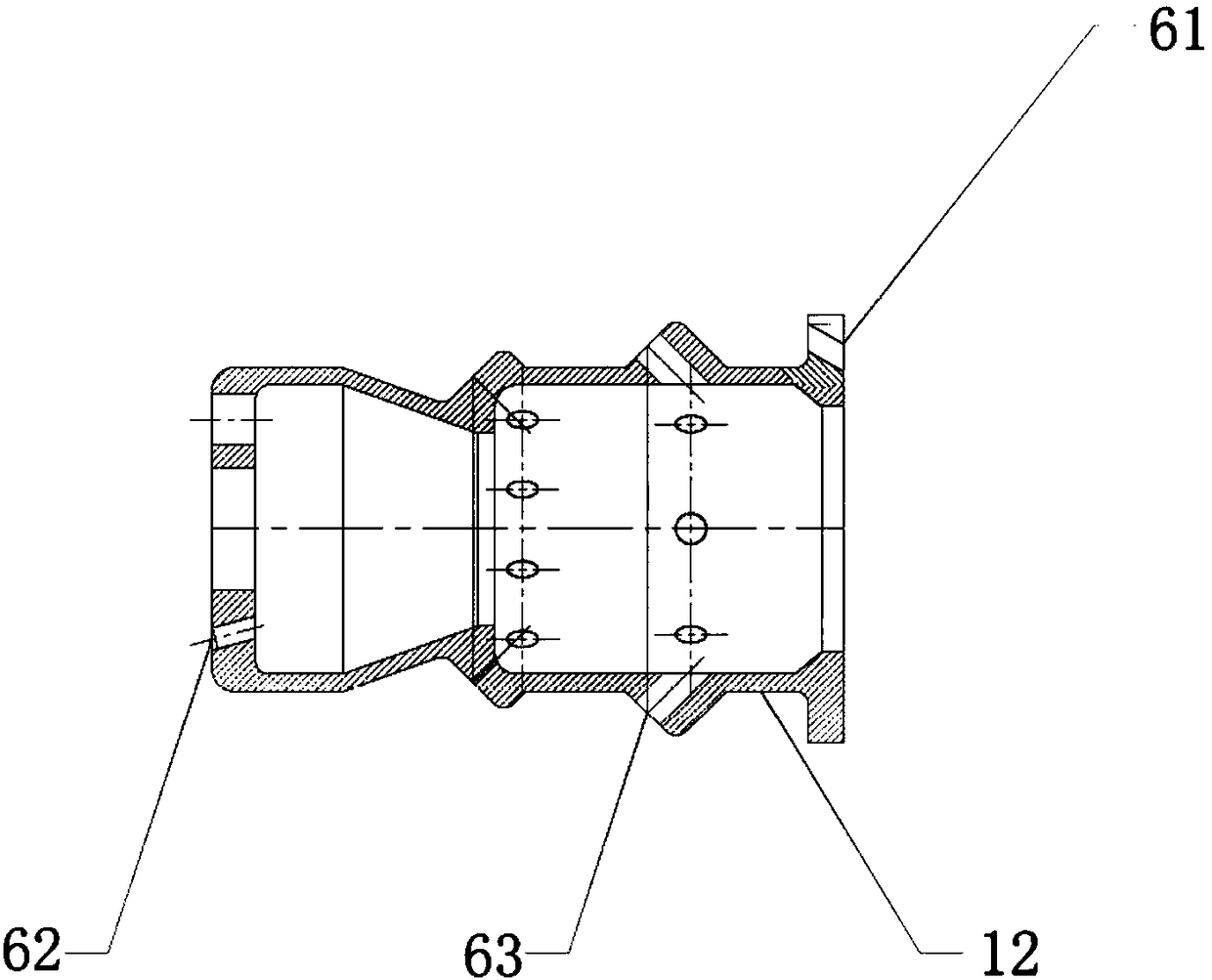 Self-preheating temperature adjusting gas burner