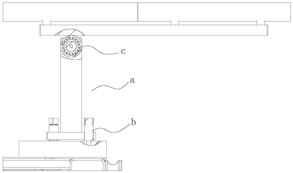 Self-adaptive supporting mechanism for injection table of injection molding machine