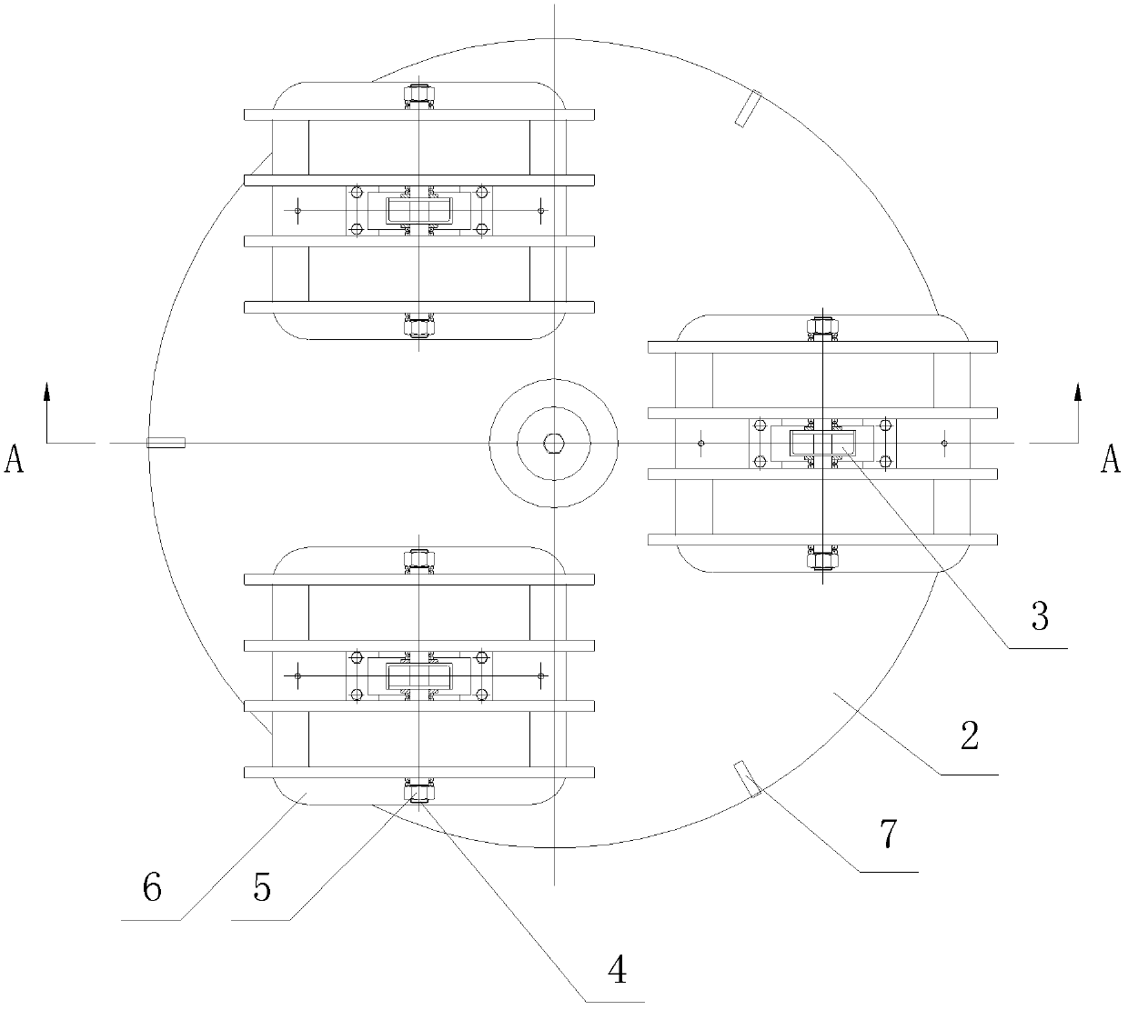 Non-joint wire embedding device for random-embedded windings of large-power motor stator and wiring method