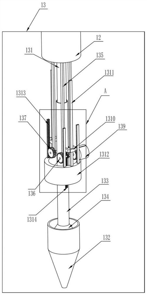 An infusion bottle sealing stopper separation device for medical waste classification