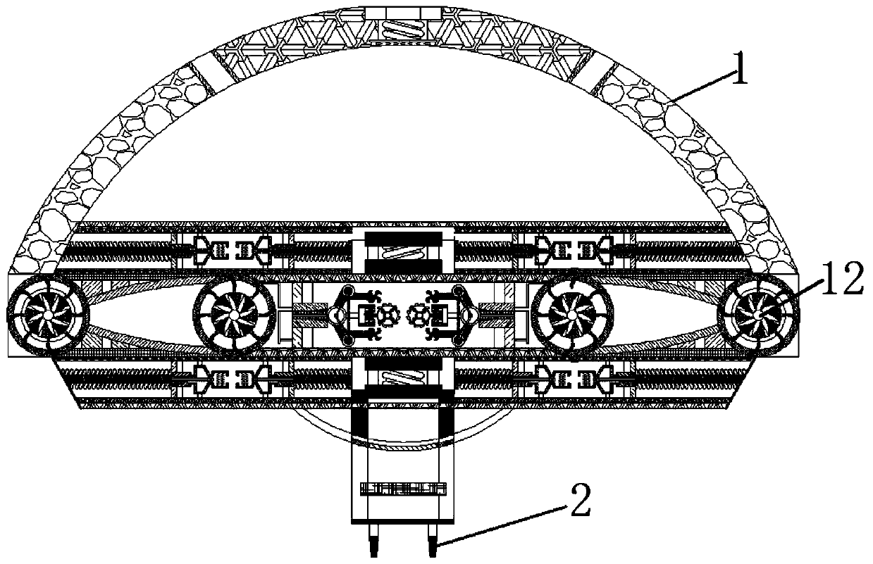 LED lamp circuit board heat dissipation device based on principle of thermal expansion and cold contraction