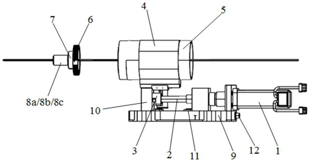 A detection method for the coaxiality of the optical path of the laser output head