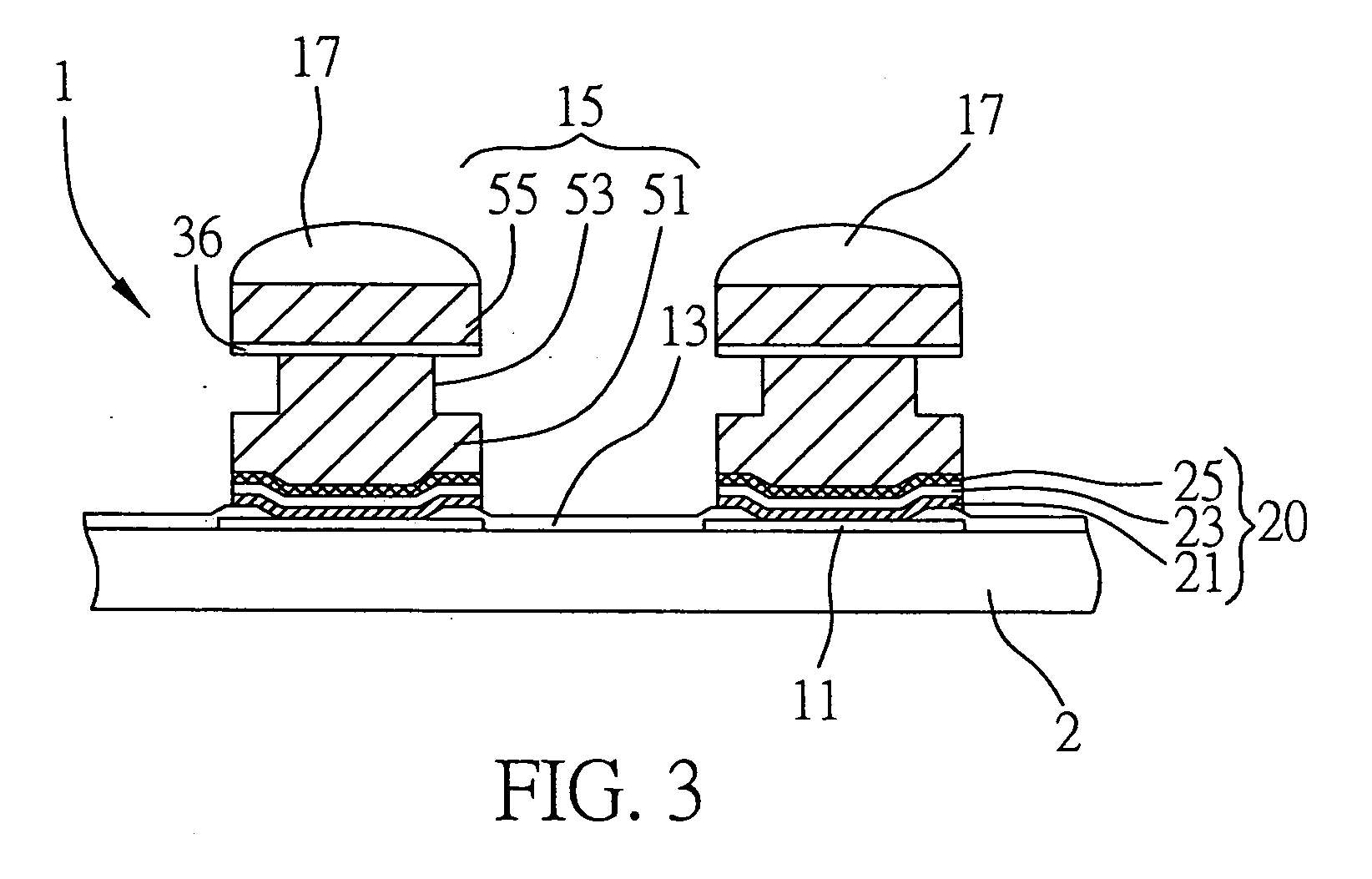 Bump structure of semiconductor package and method for fabricating the same