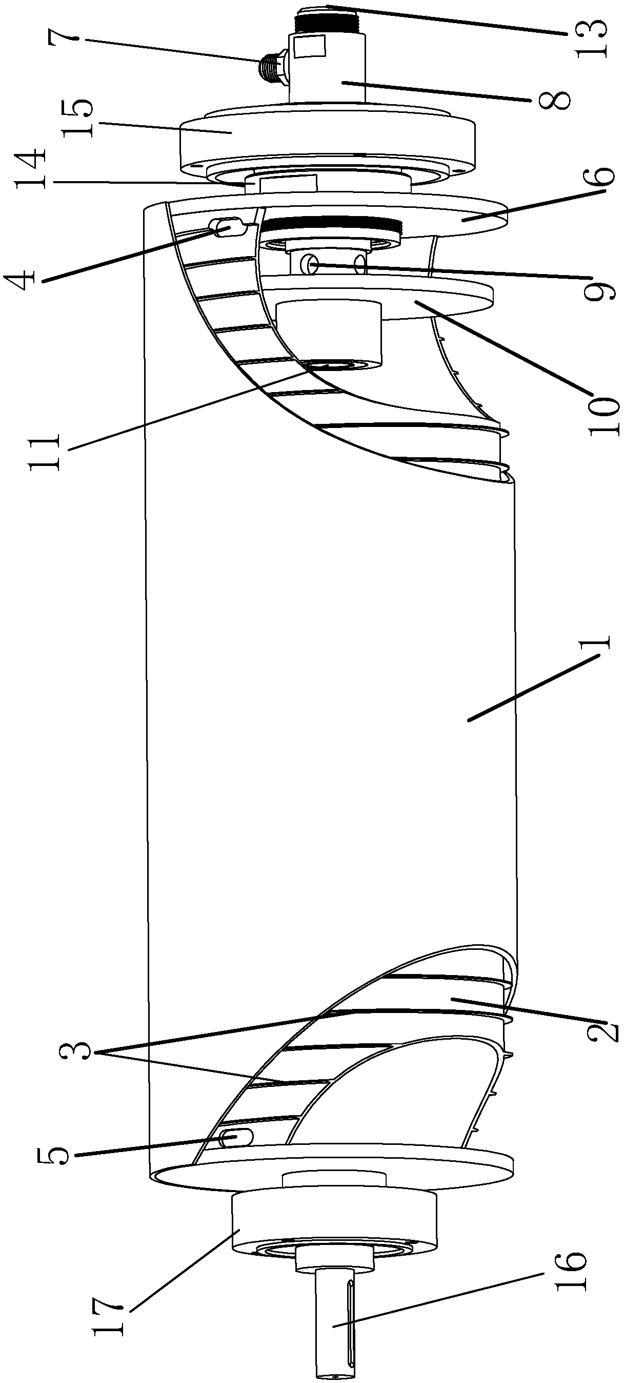 Spiral evaporator and running method thereof