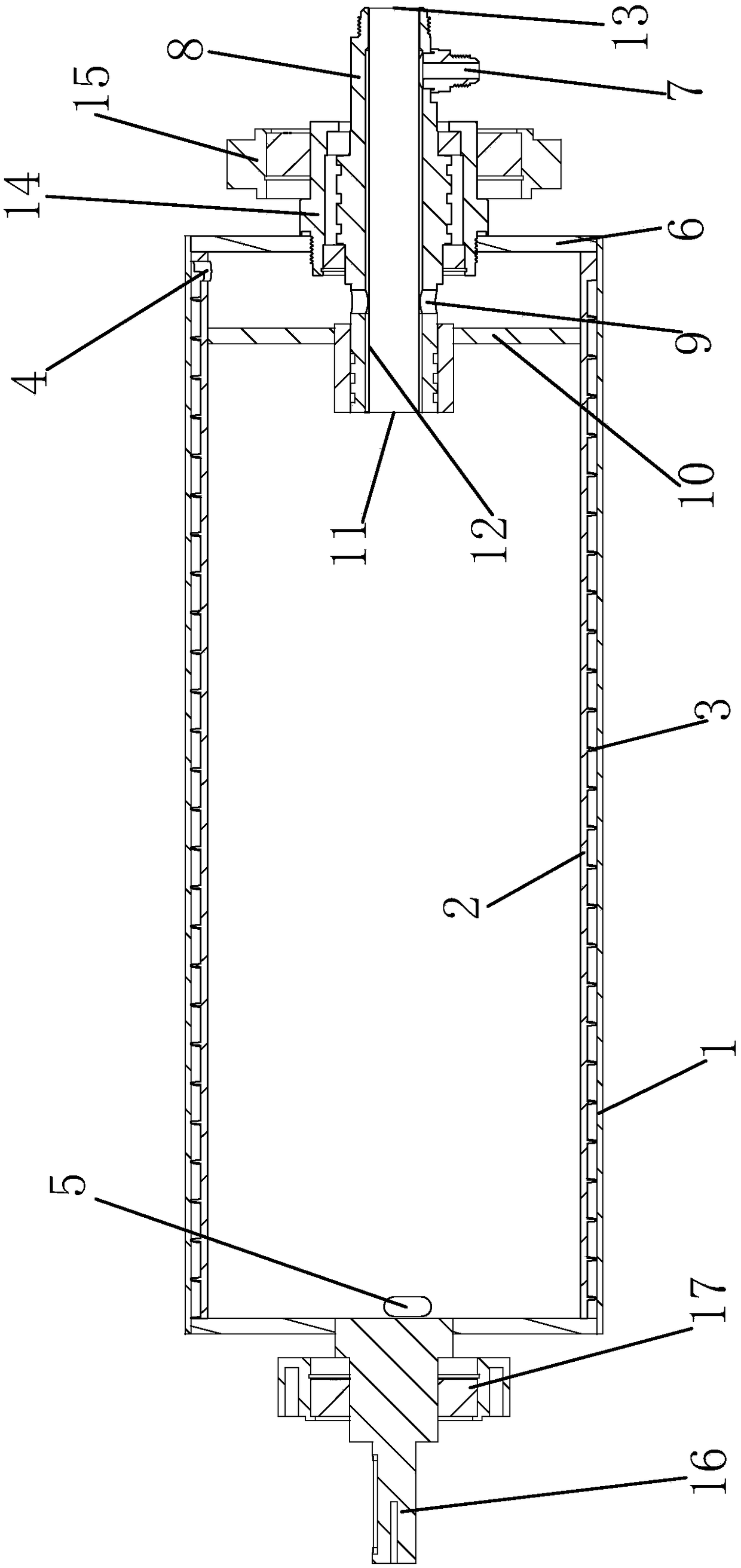 Spiral evaporator and running method thereof