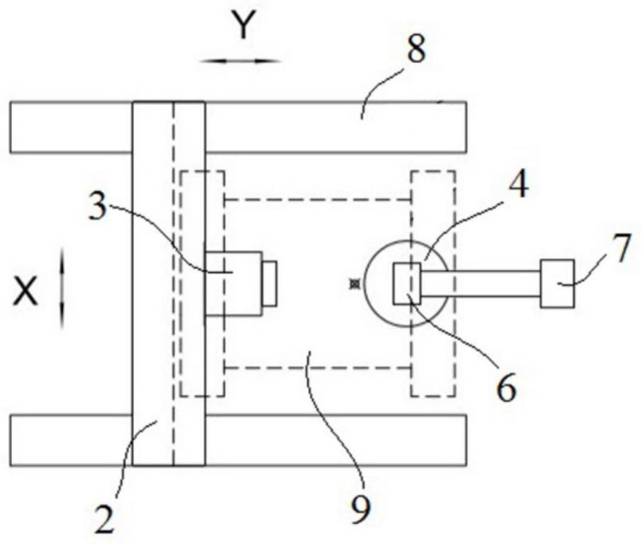 Calibration device and calibration method for assembly included angle of XY-axis linear module