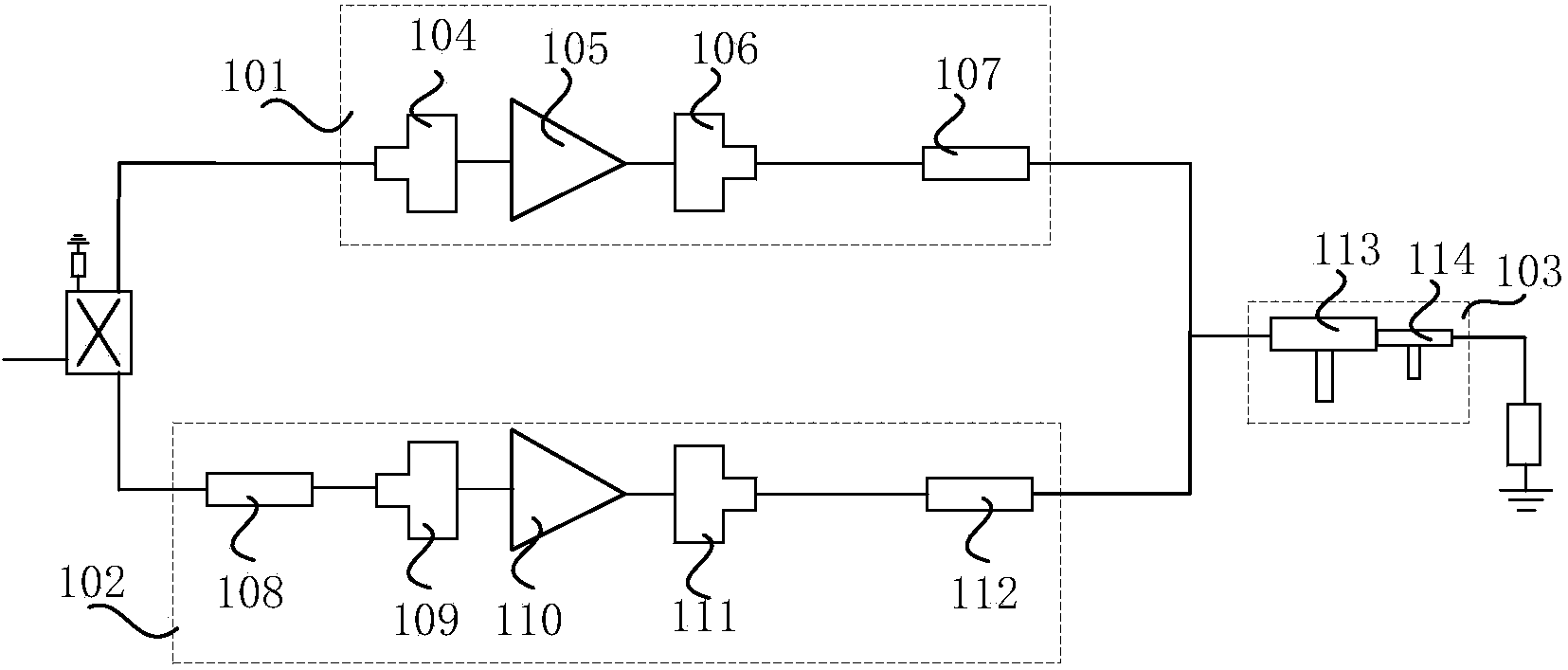 Doherty power amplification circuit