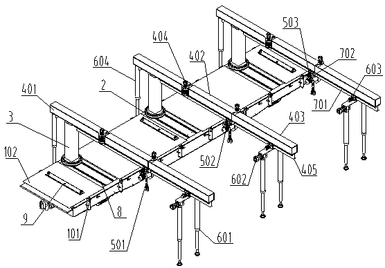 Switch long and heavy part replacement equipment