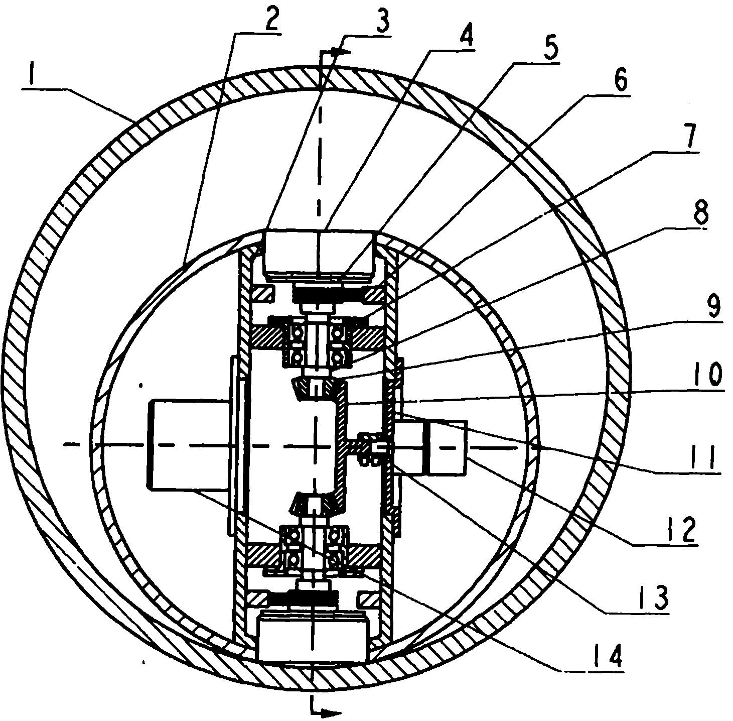 Inner driving spherical robot