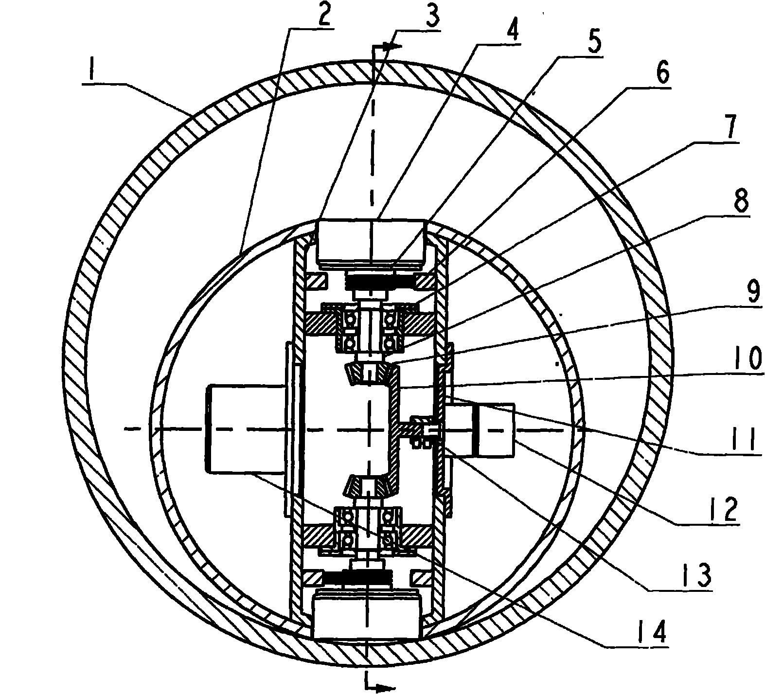 Inner driving spherical robot