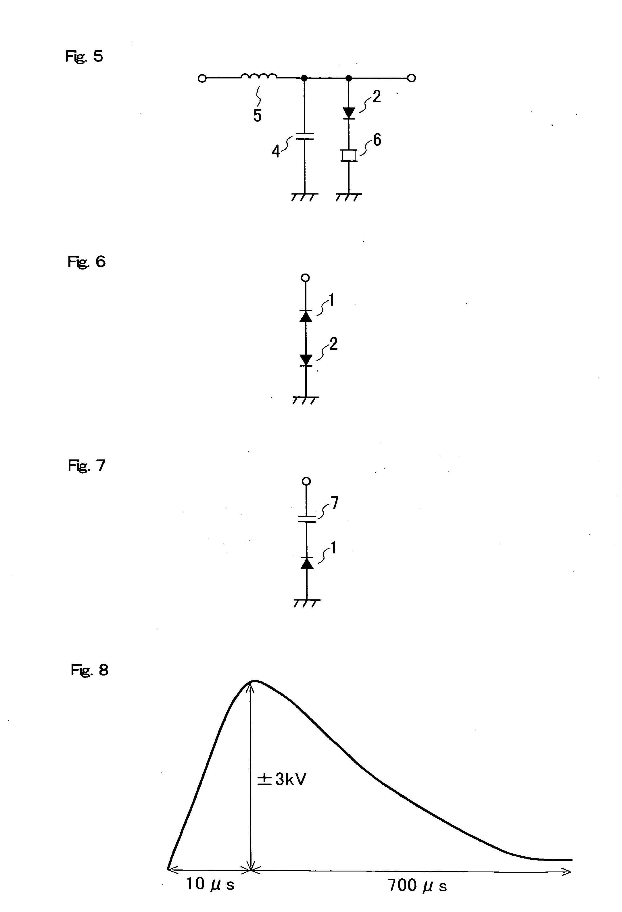 Lightning surge protection circuit and radio-frequency signal processing device having the same