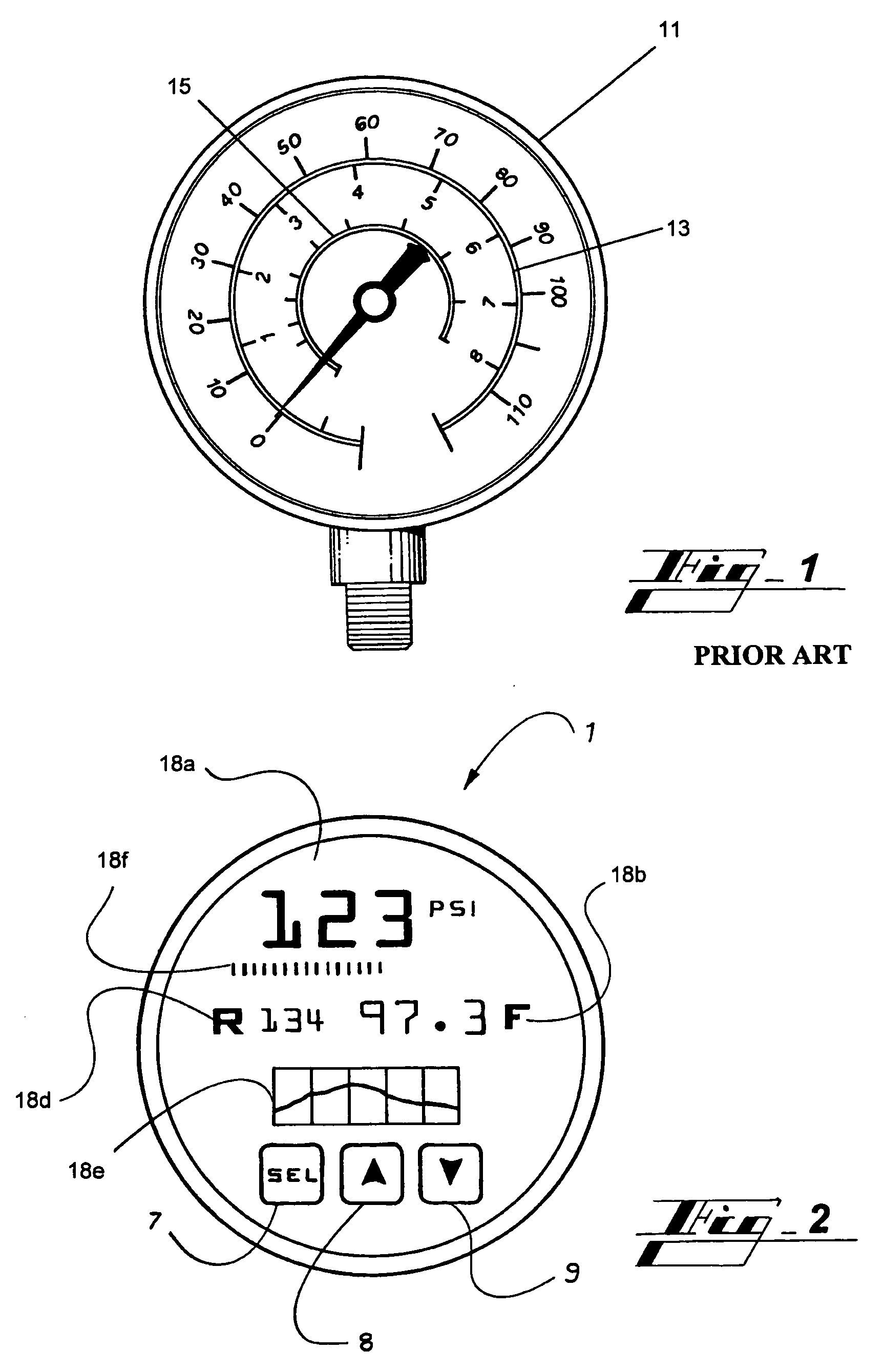 Heating and air conditioning service gauge