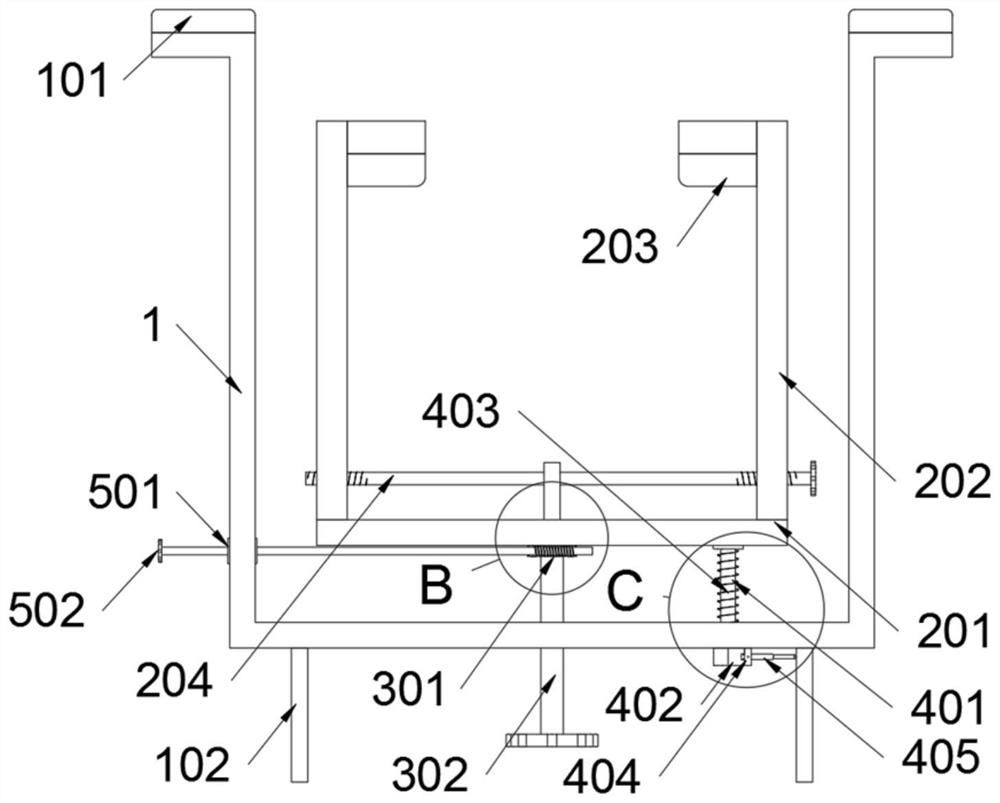 Skull pelvic ring traction device convenient to operate