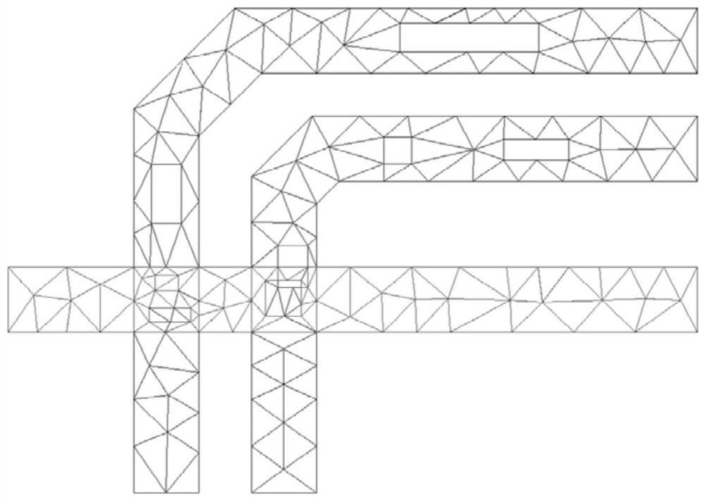 Fanout signal line electric heating simulation method