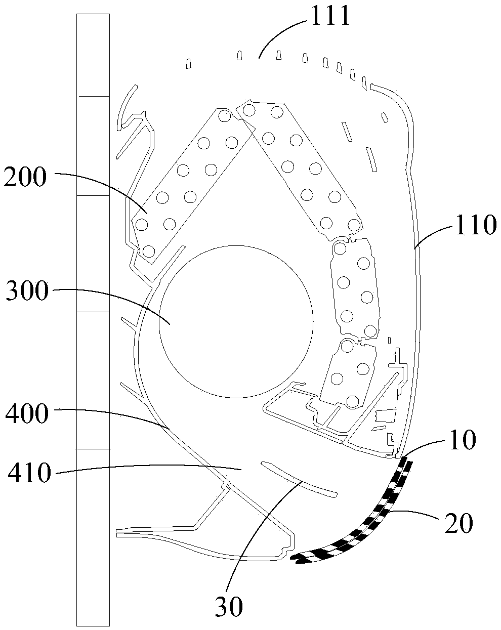 Wall-mounted indoor machine and air conditioner