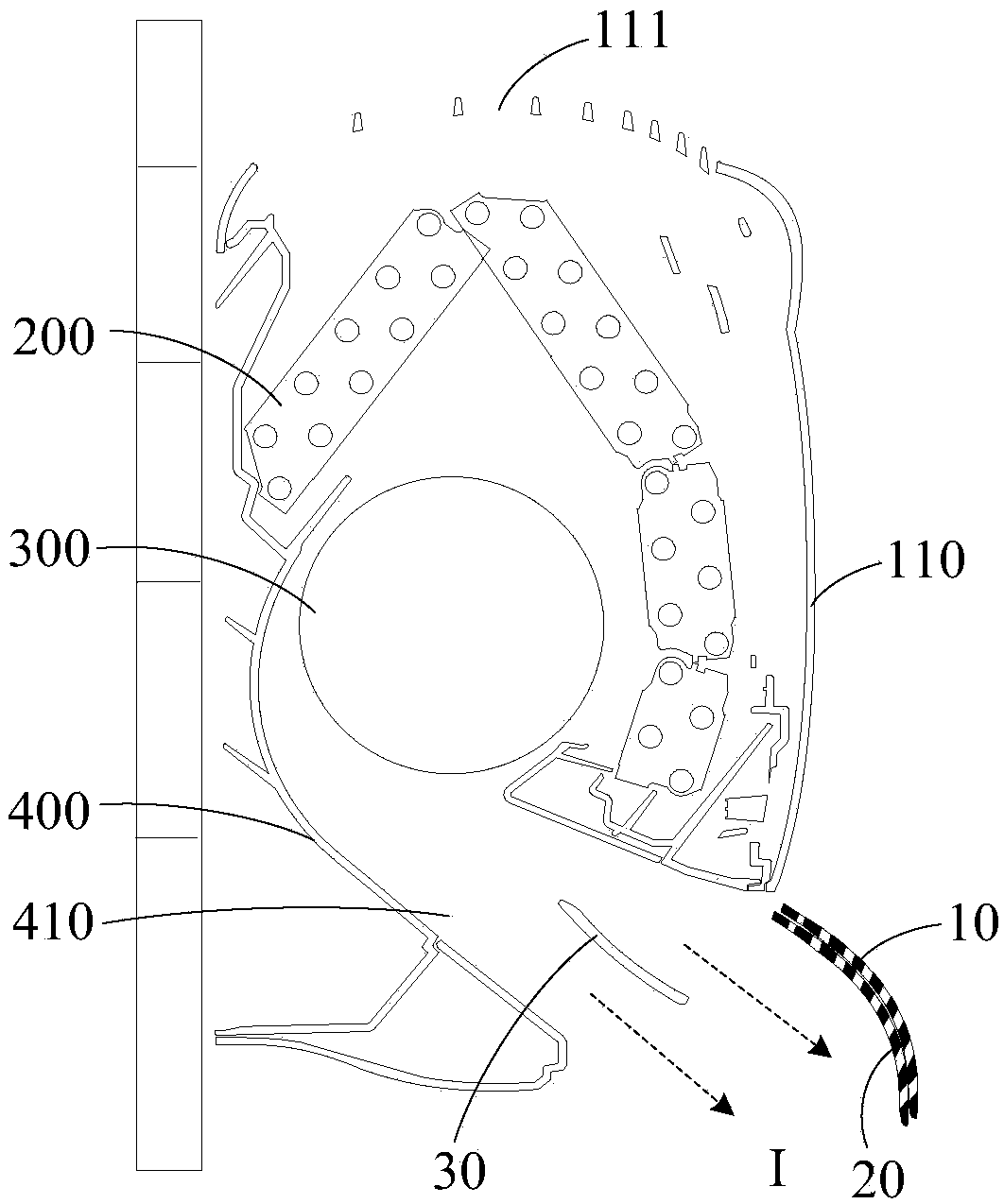 Wall-mounted indoor machine and air conditioner