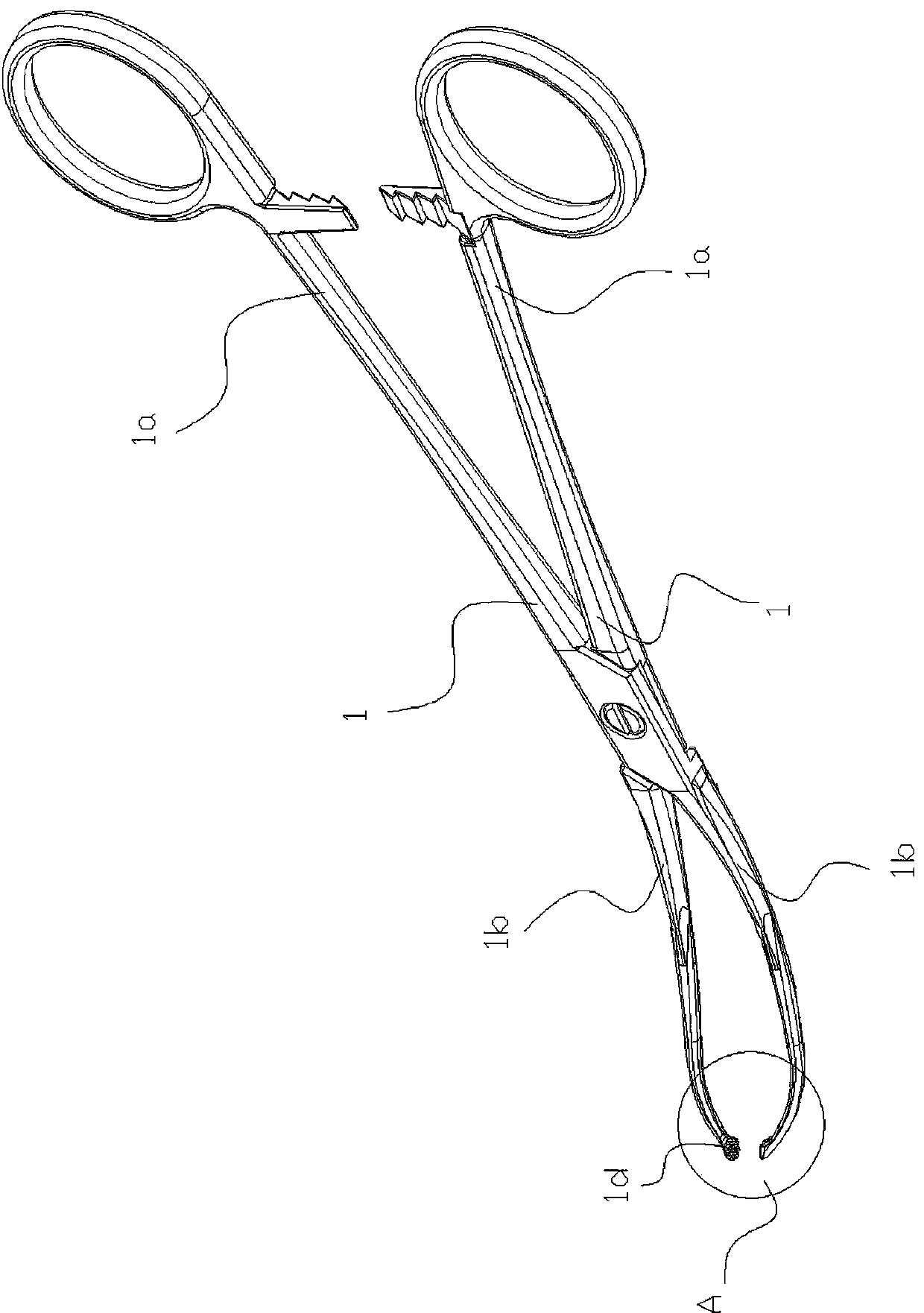 Mandibular condyle sagittal fracture reduction forceps