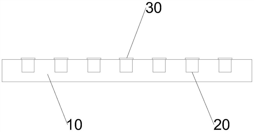 Flat plate type water-cooling copper bar and manufacturing process thereof