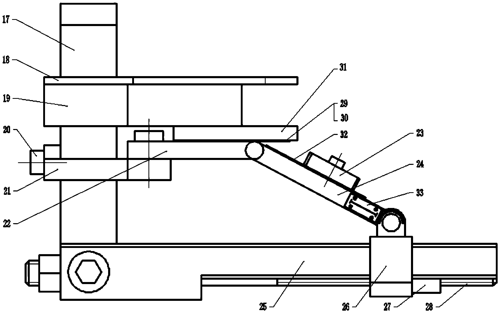 Laser shock welding device with shock angle continuously adjustable under vacuum environment