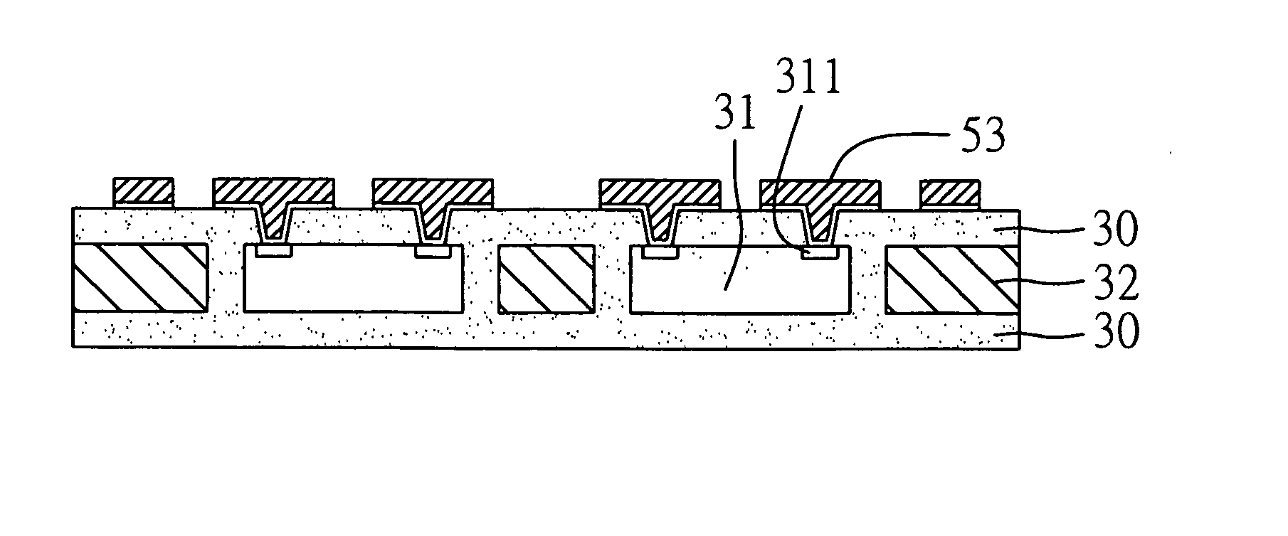 Method of embedding semiconductor chip in support plate and embedded structure thereof