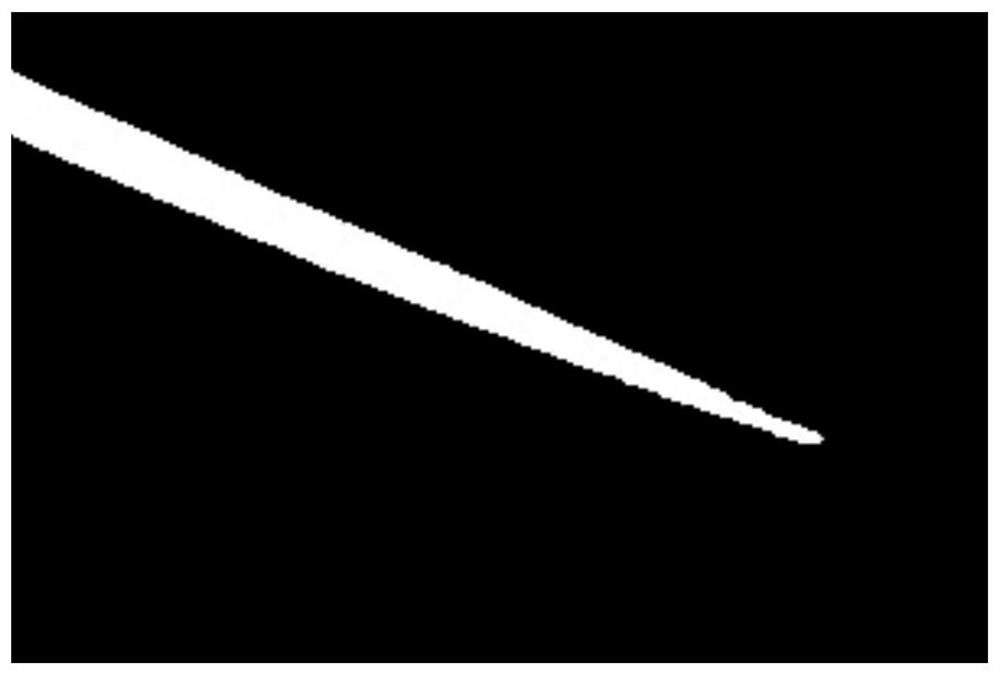 Automatic flight method for wind turbine generator blade routing inspection blade area route