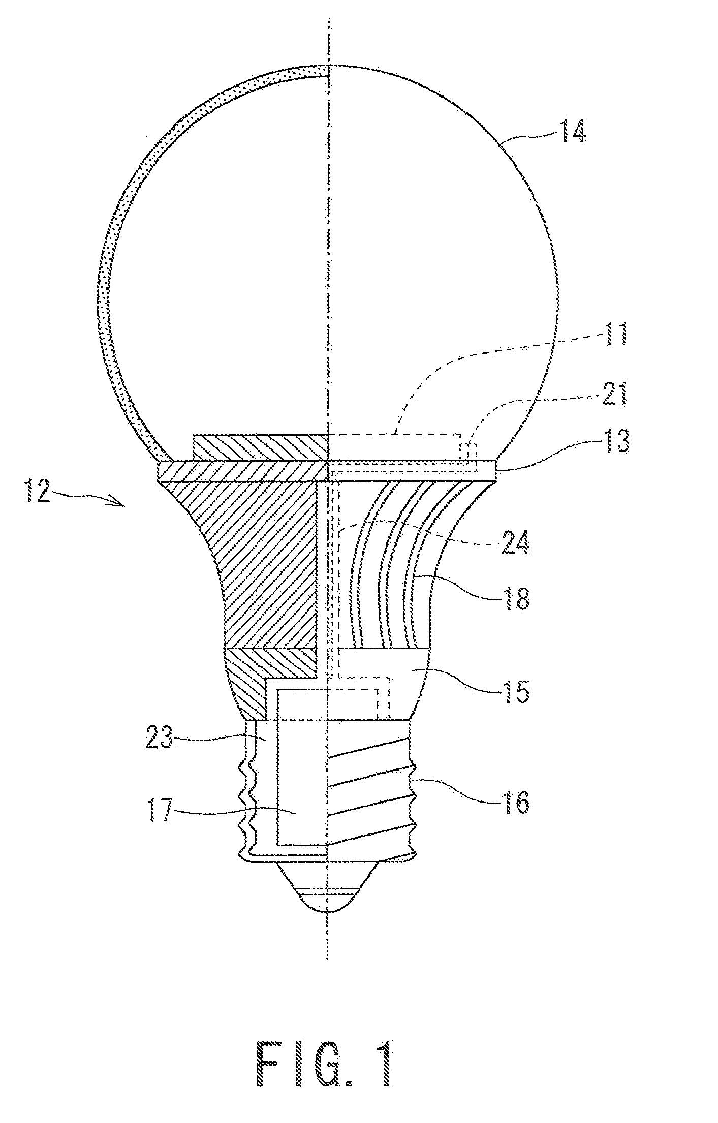 LED bulb and lighting apparatus