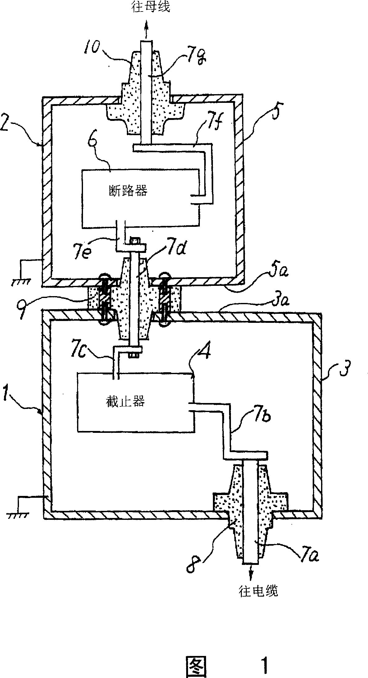 Connection structure of gas container