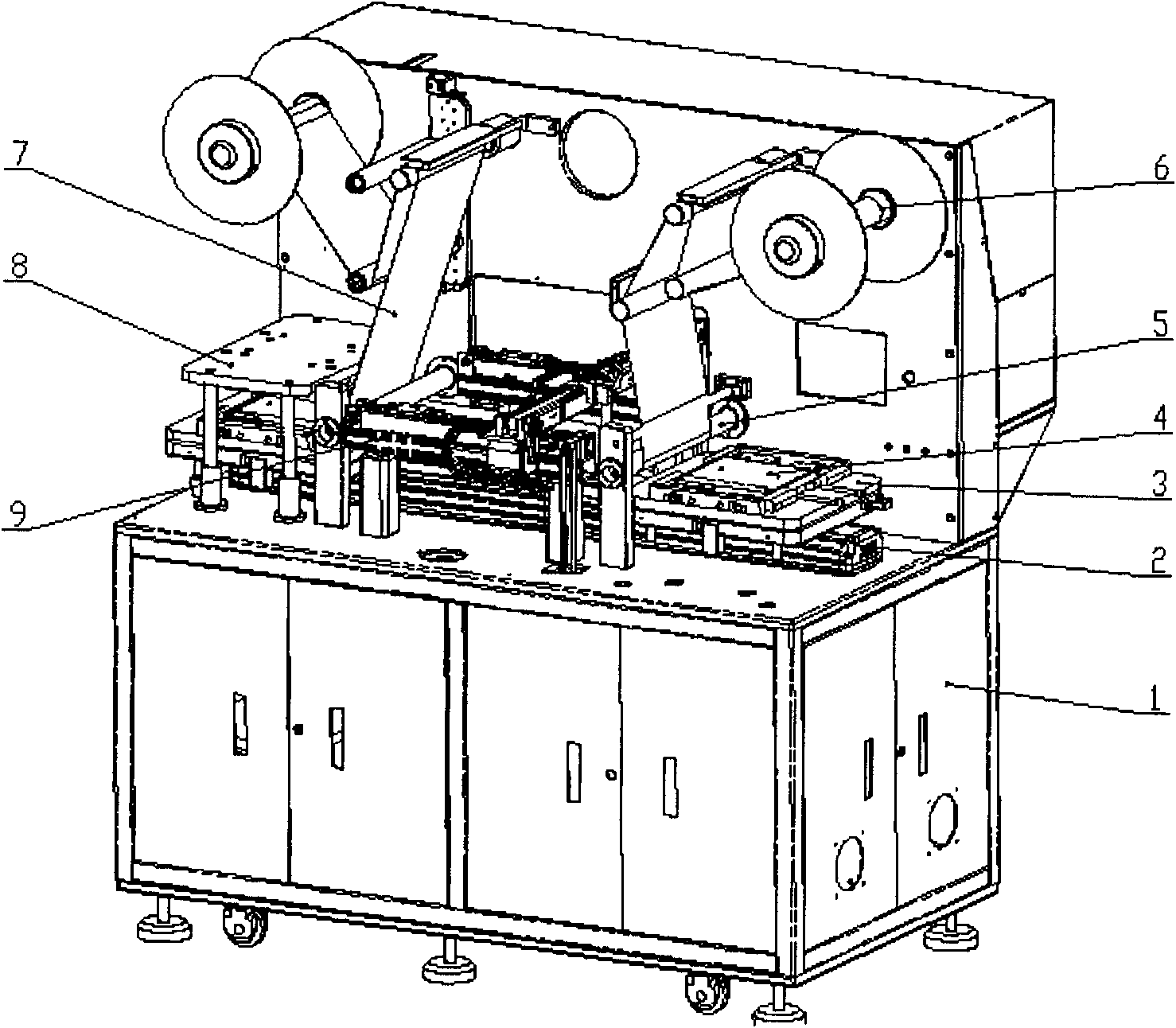 Fully automatic film sticking machine