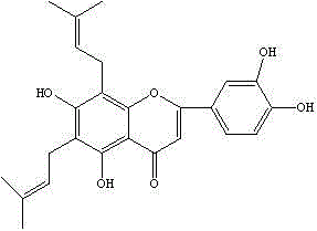 Preparation method and novel medicinal application of humulus scandens flavone composition