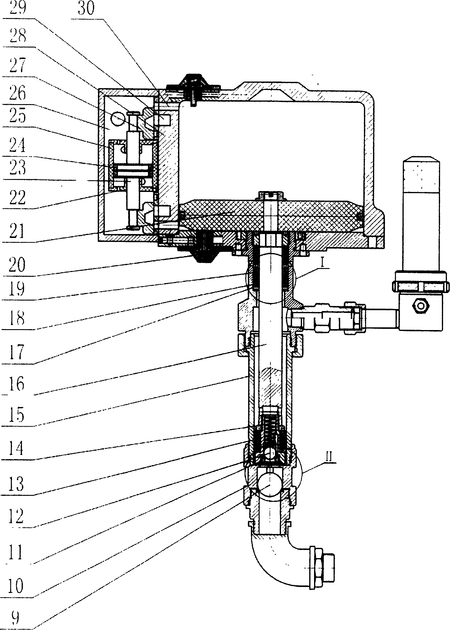 Energy saving type gas-free spraying coater