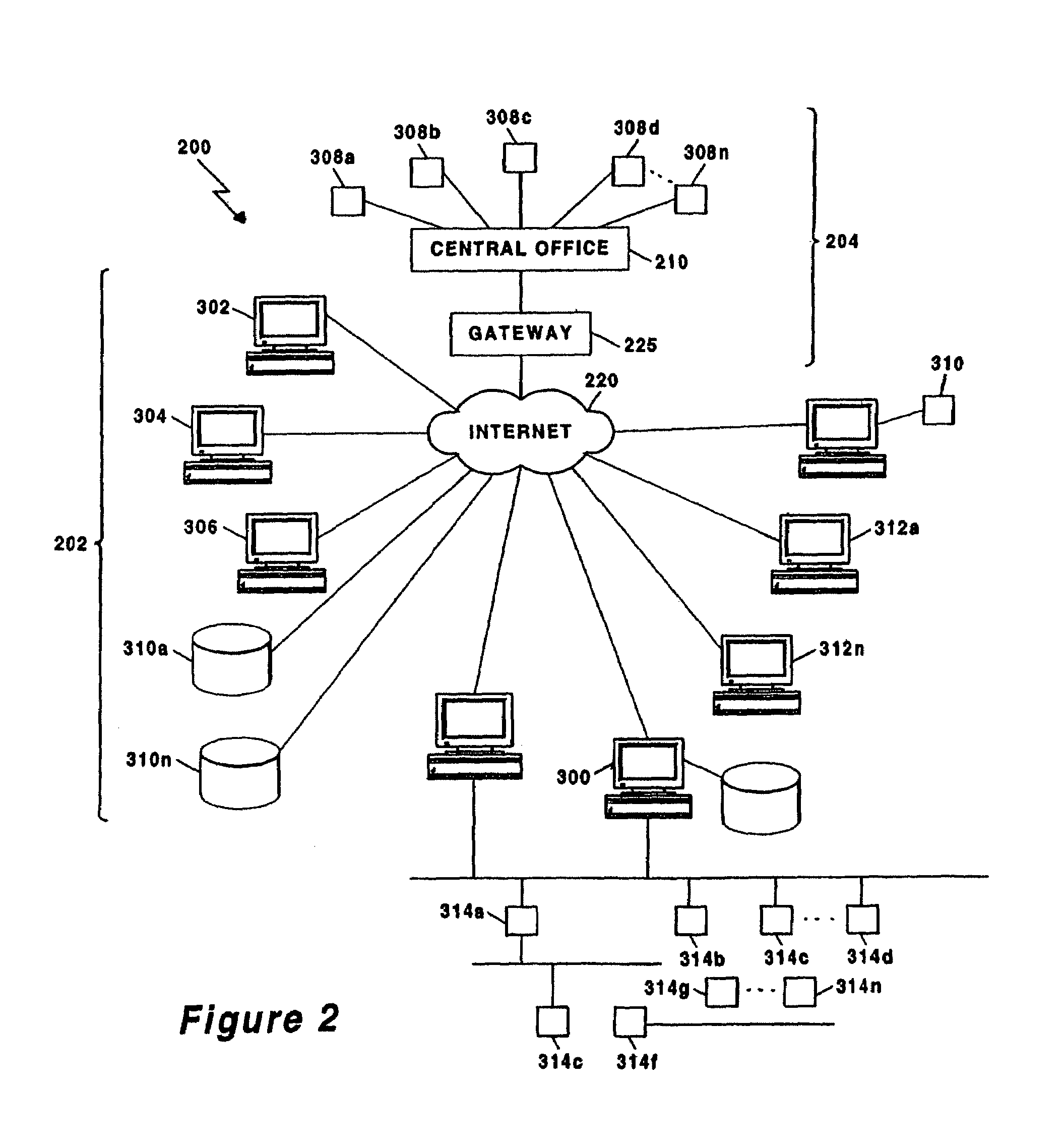 Method and apparatus for maintaining the status of objects in computer networks using virtual state machines