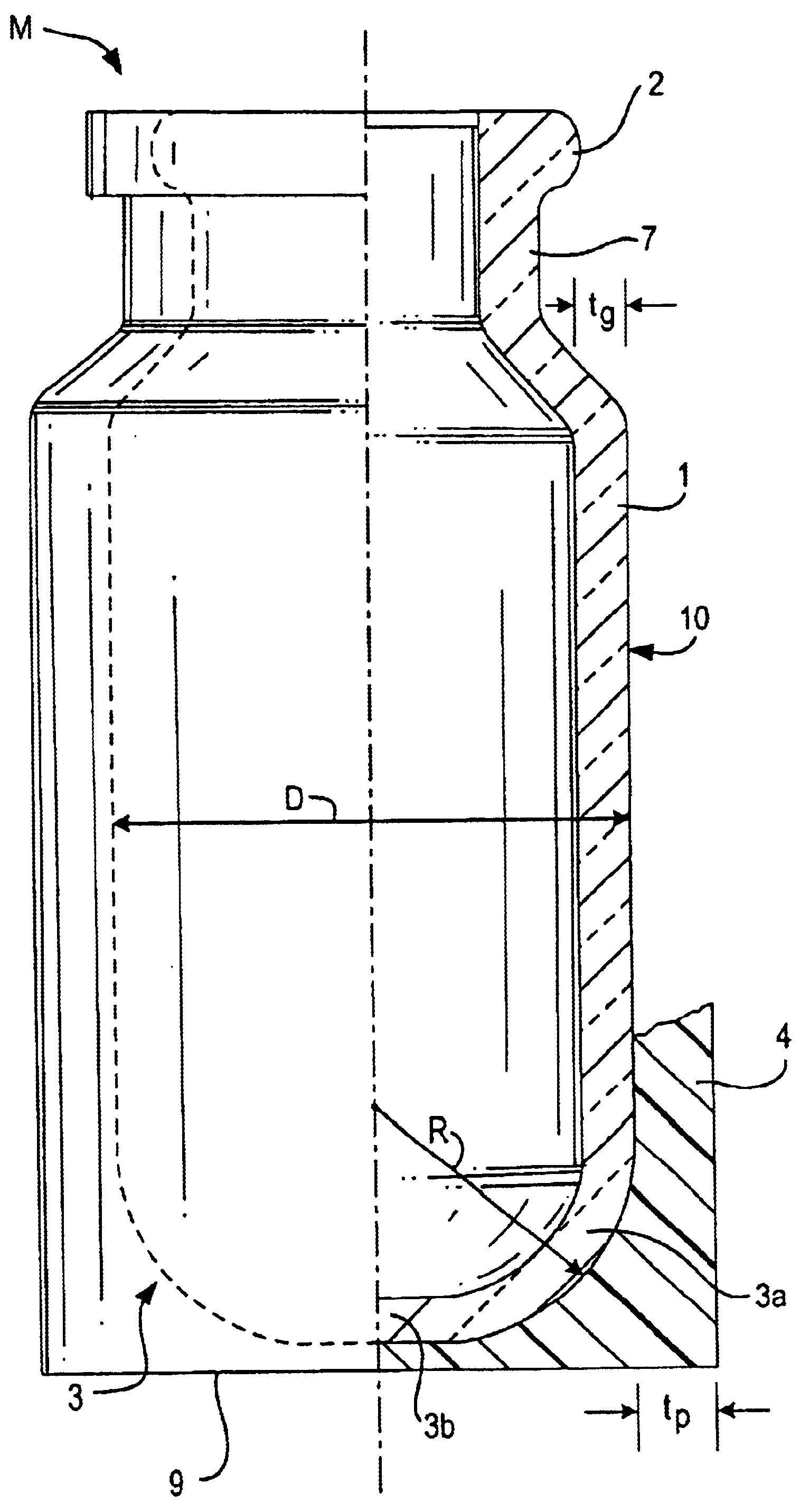 Closeable glass container comprising a plastic coating applied by injection molding and method for the production thereof