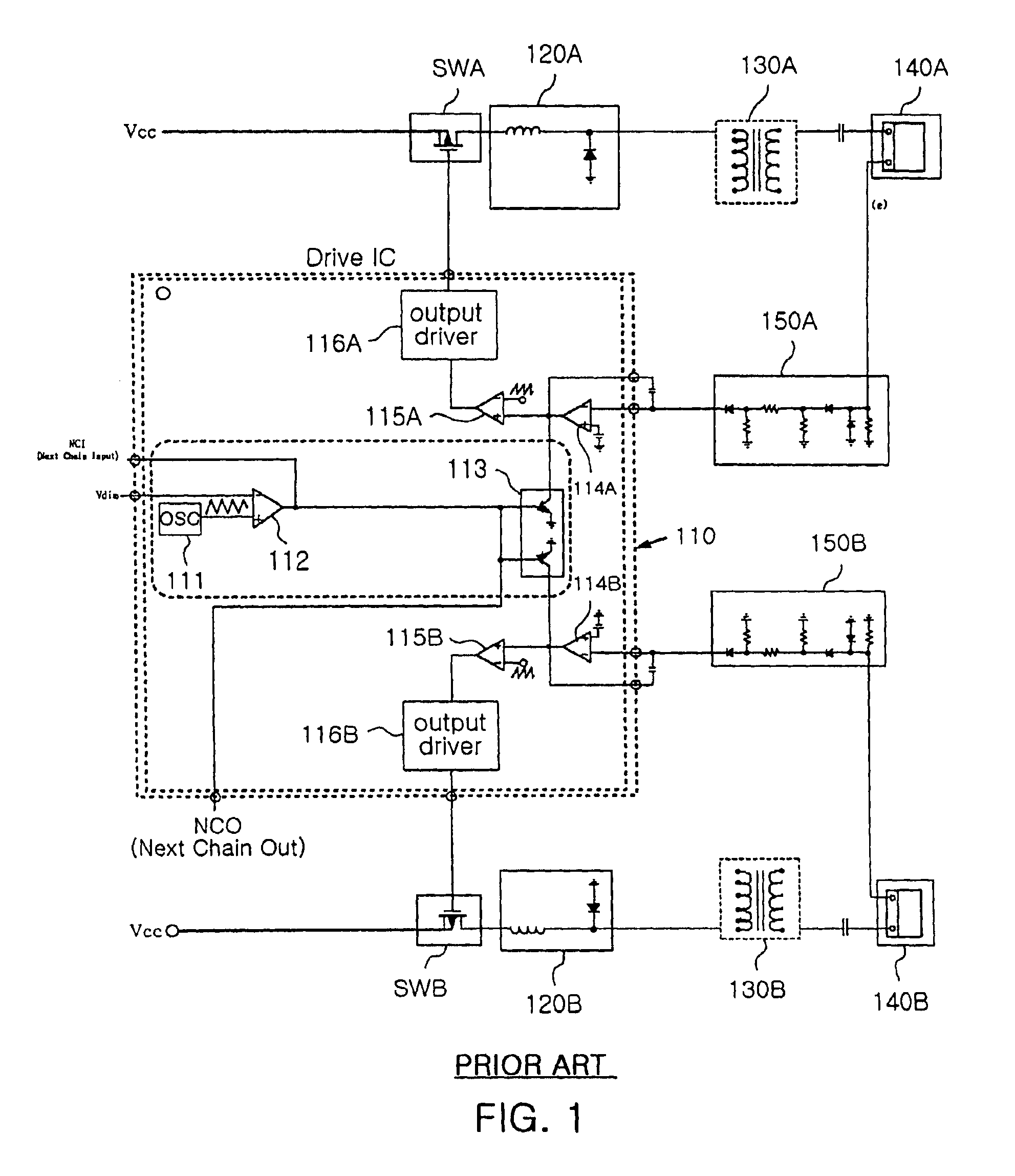 Backlight inverter for liquid crystal display panel of asynchronous pulse width modulation driving type