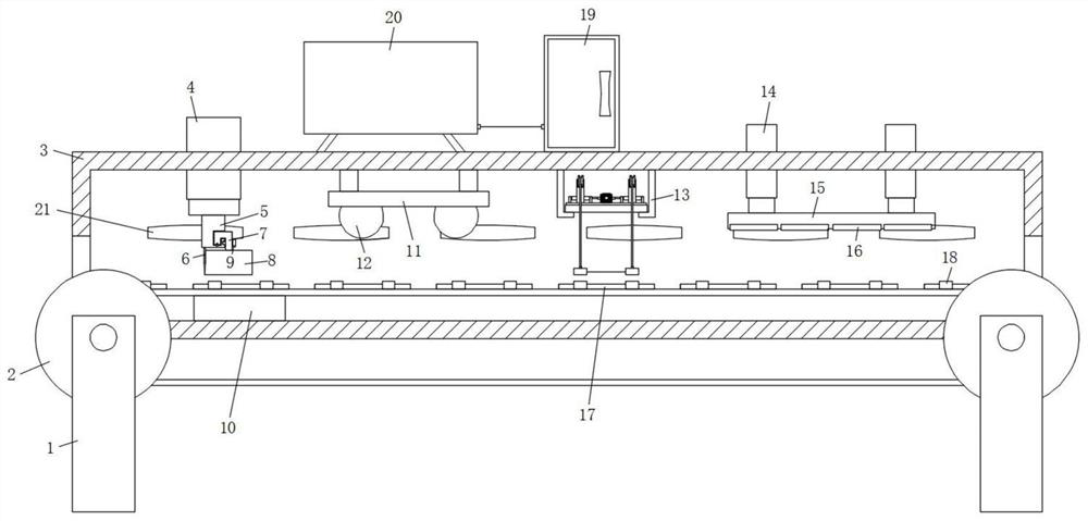 Batched cutting and detecting integrated device for pastry production