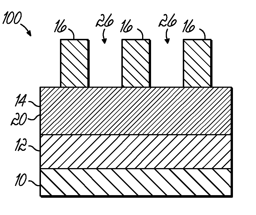 Method of double patterning using sacrificial structure