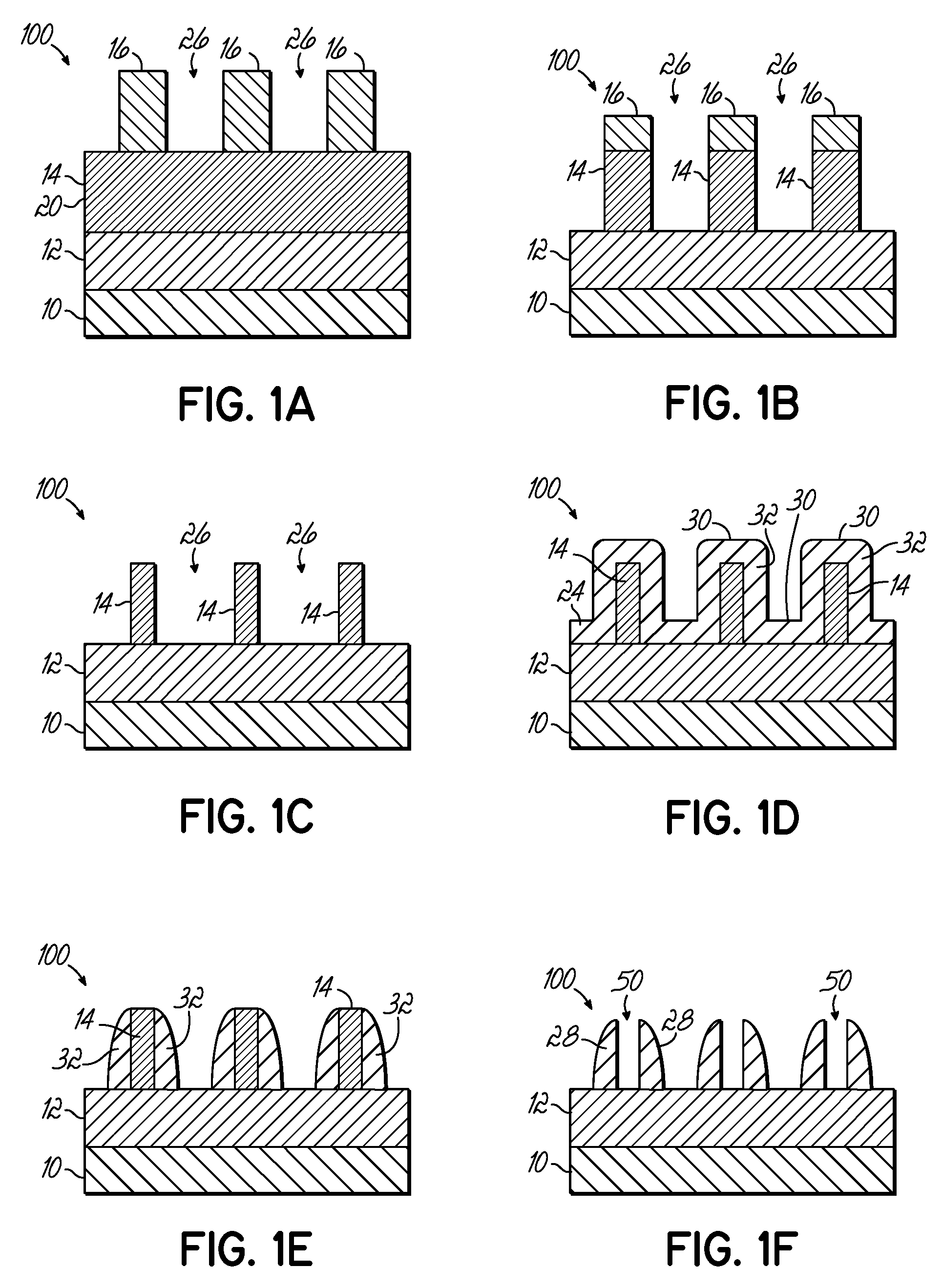 Method of double patterning using sacrificial structure