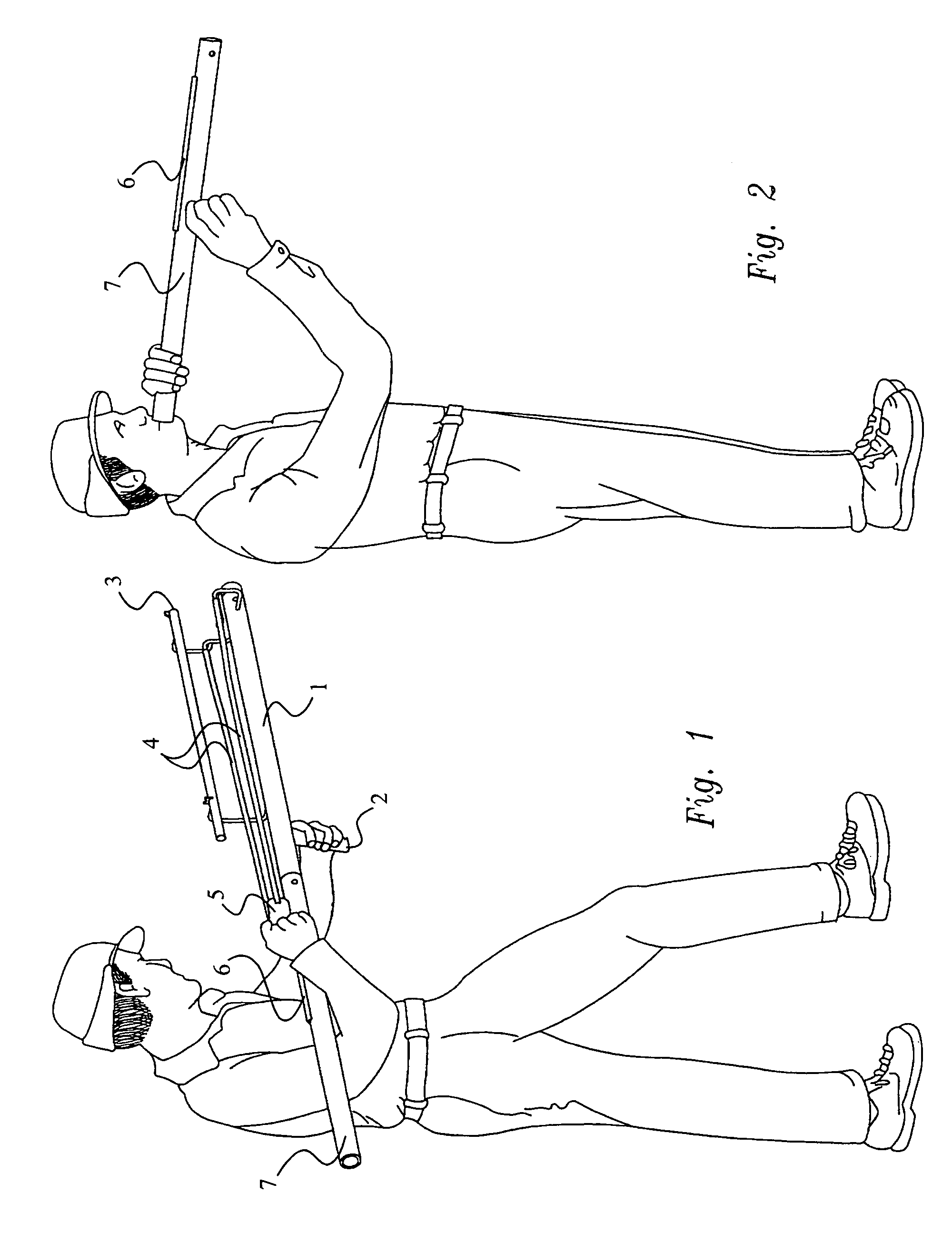 Sling shot blow gun combination device