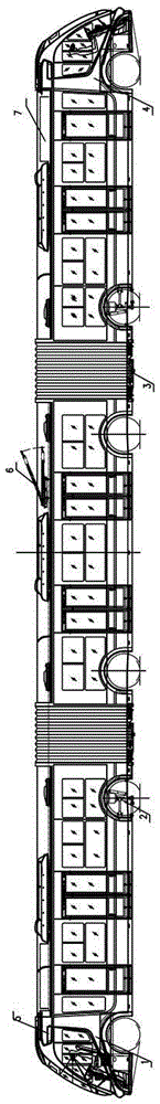 Double-motor torque distribution control method for rubber wheel low-floor intelligent rail train