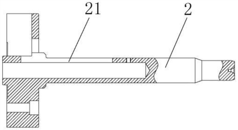 Large-stroke internal expanding clamp for machining long hollow shaft