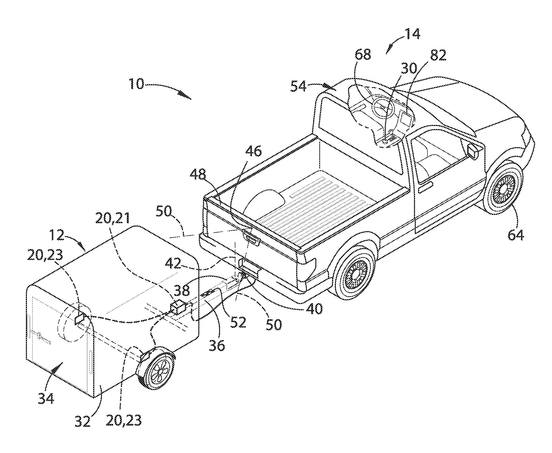 Trailer backup assist system with waypoint selection