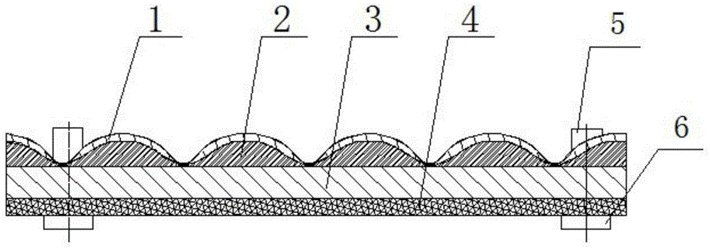 Multilayer skid-proof breathable flame-retardant automobile foot mat composite material