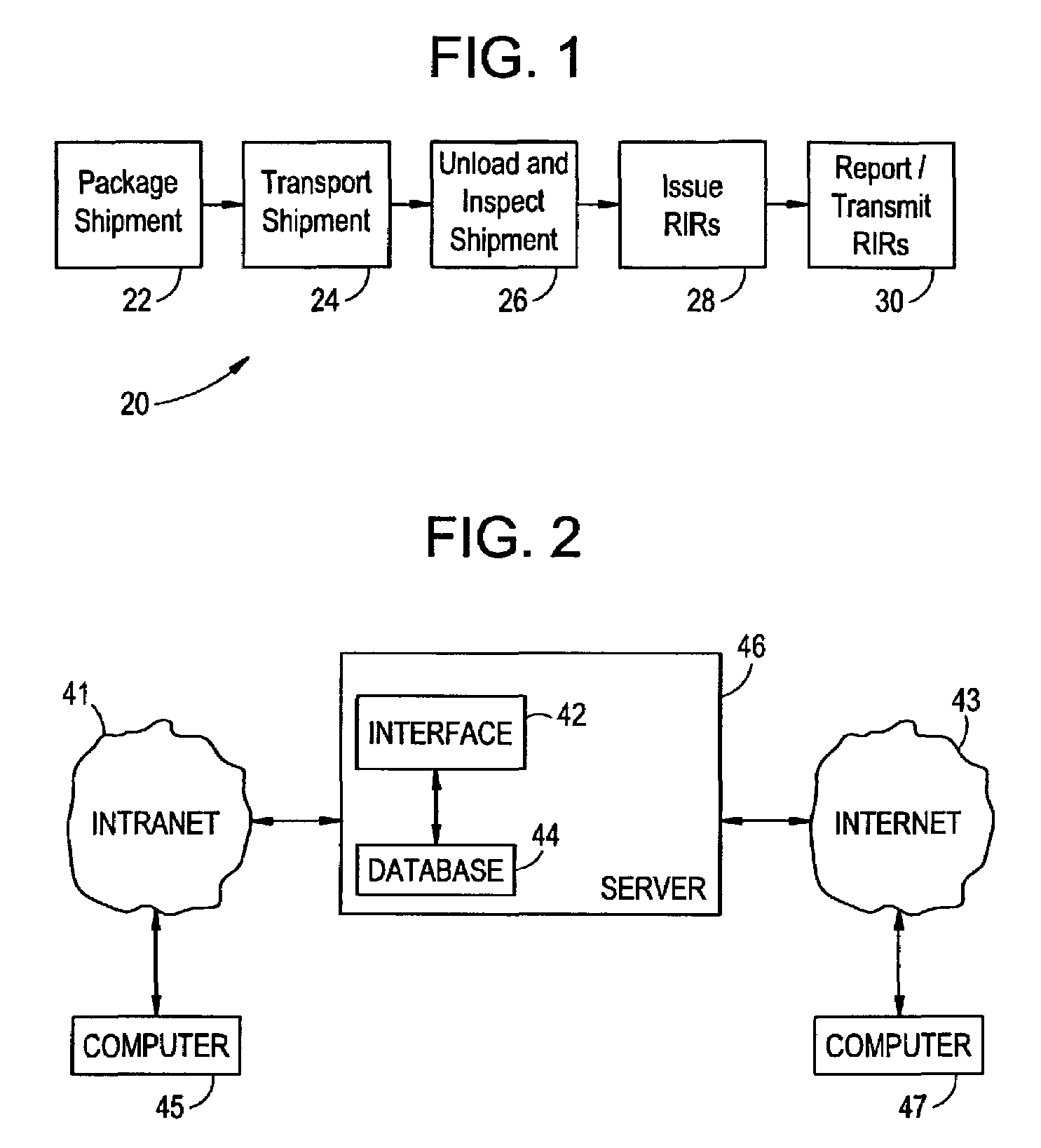 System providing receipt inspection reporting